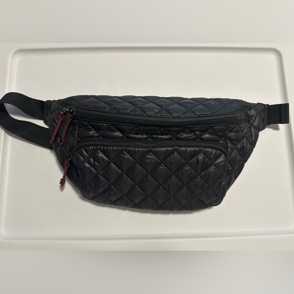 MZ Wallace Charcoal and Tan Bag